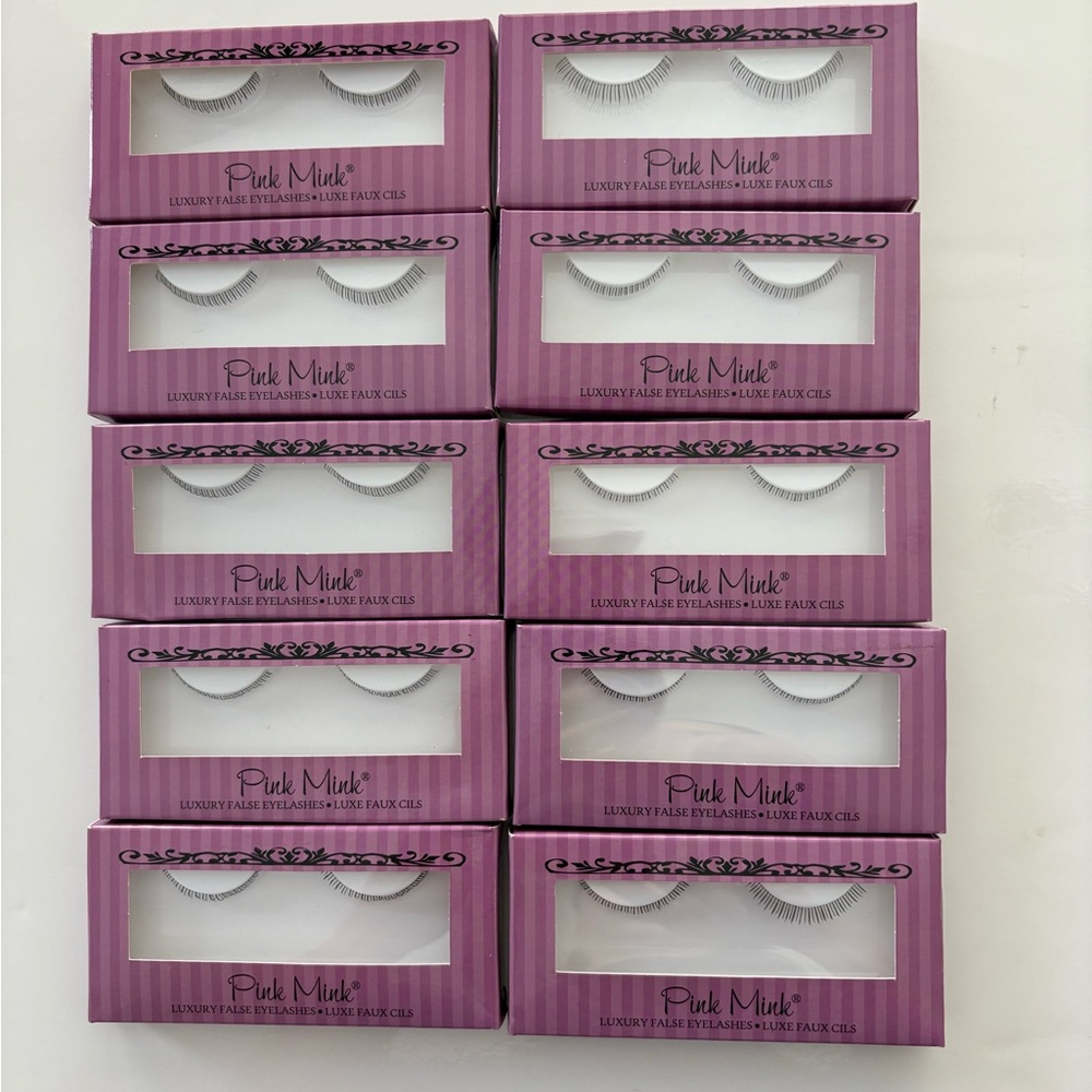 NWT Lot of 10 Pink Mink Lashes